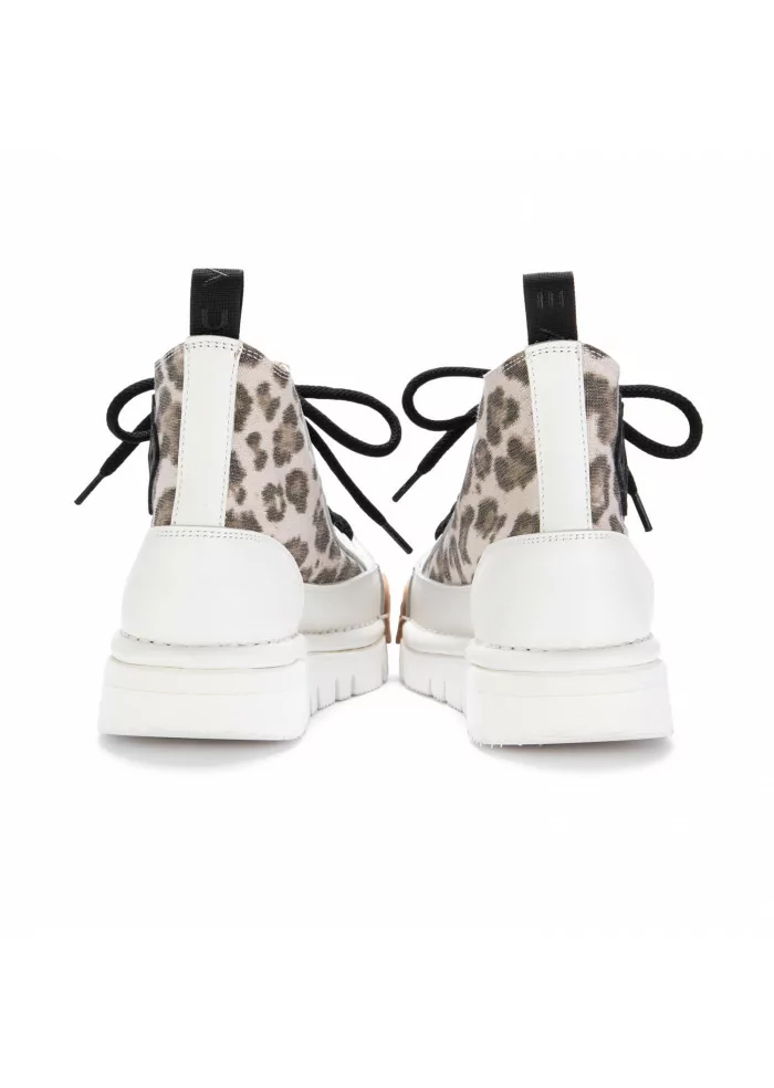 BNG REAL SHOES | SNEKAERS ALTE "LA LEO BLACK" BIANCO MACULATO
