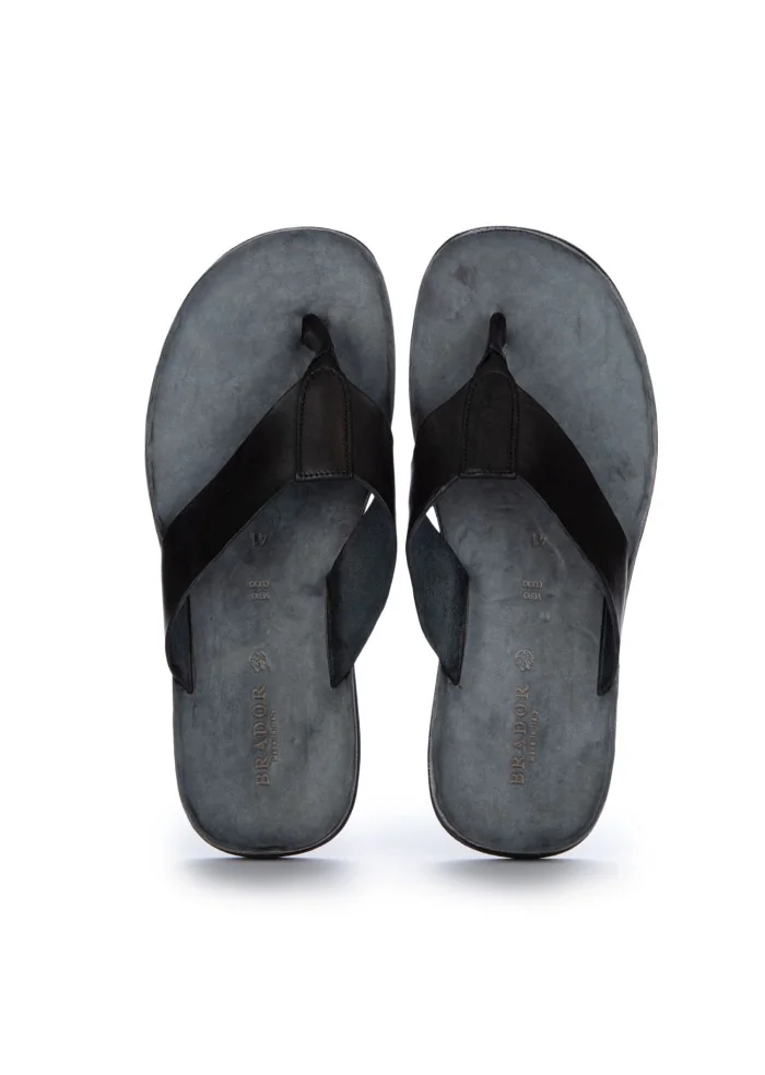 BRADOR | SANDALI CHROMO MAT. T/CAPO NERO