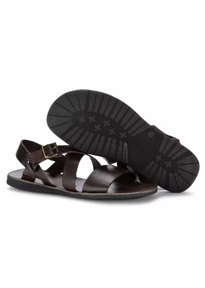 BRADOR | SANDALI PELLE CUOIO MARRONE RUM