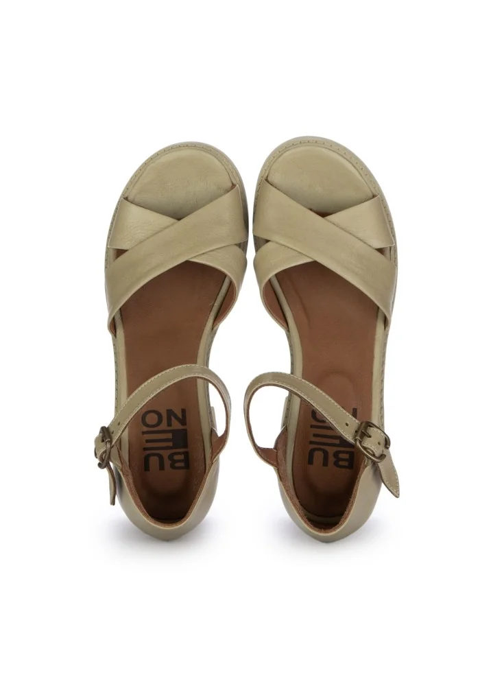 BUENO | SANDALI CON TACCO LACCETTO ALLA CAVIGLIA VERDE SALVIA