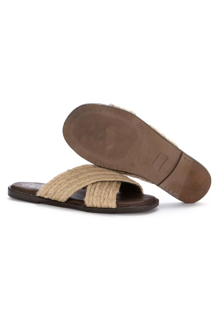 BUENO | SANDALI CORDA PELLE BEIGE