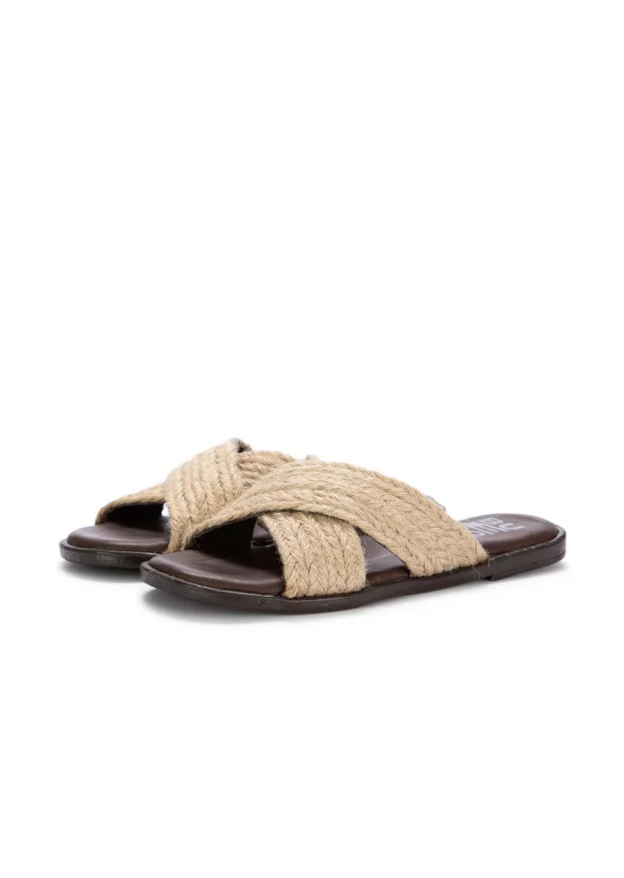 BUENO | SANDALI CORDA PELLE BEIGE