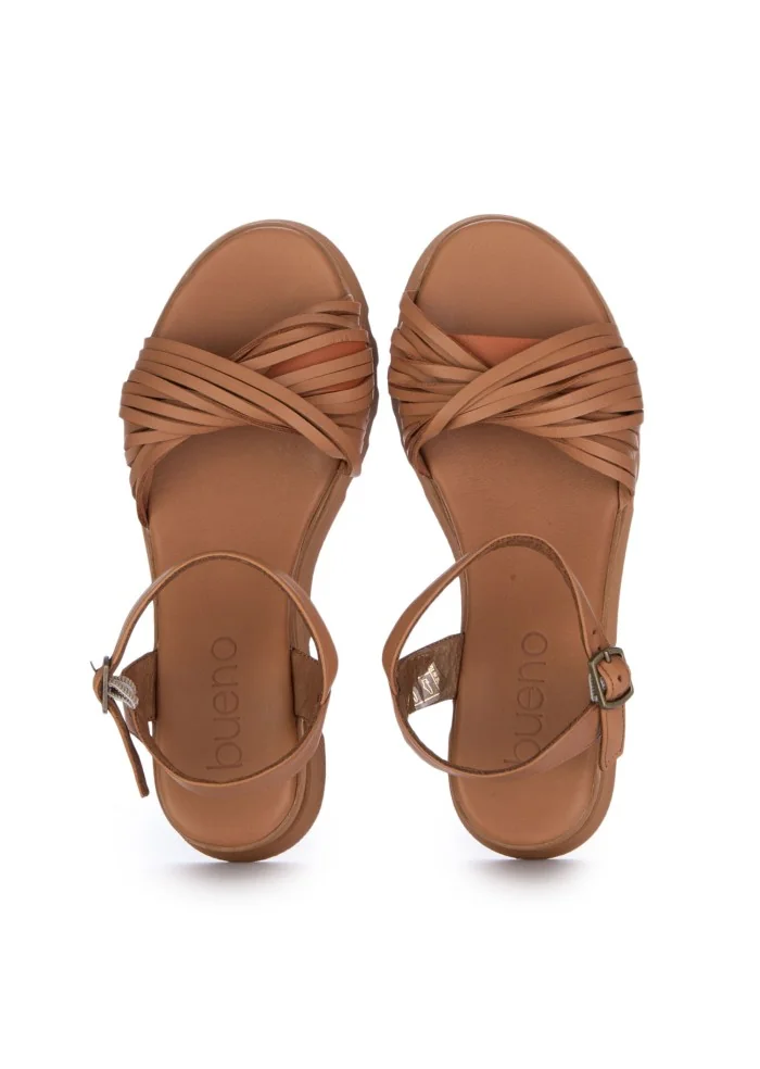 BUENO | SANDALI FASCIA INTRECCIATA MARRONE CHIARO