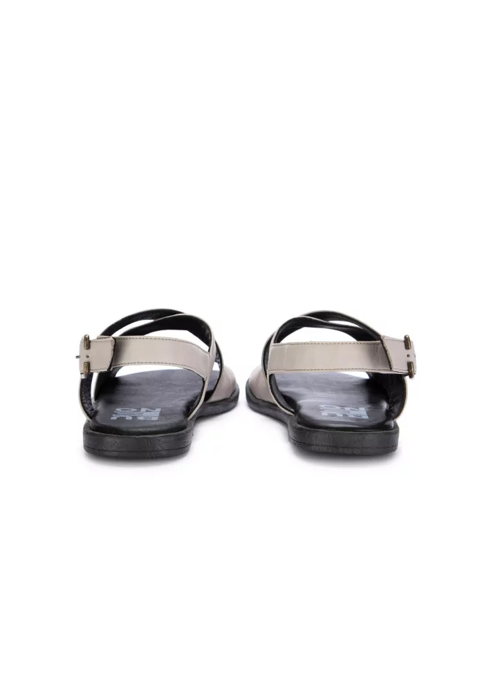 BUENO | SANDALI PELLE INCROCIATA GRIGIO