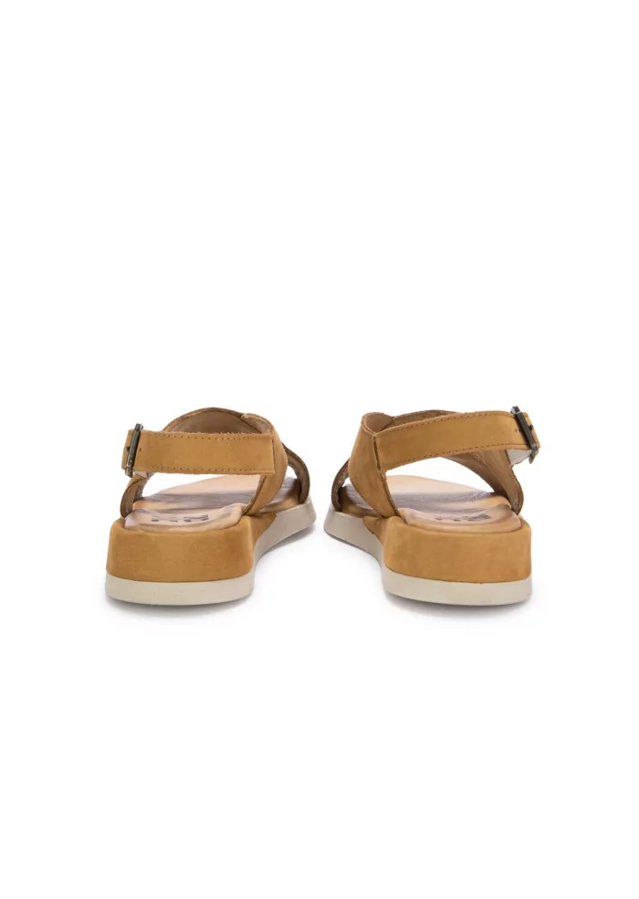 BUENO | SANDALI PELLE INCROCIATA MARRONE