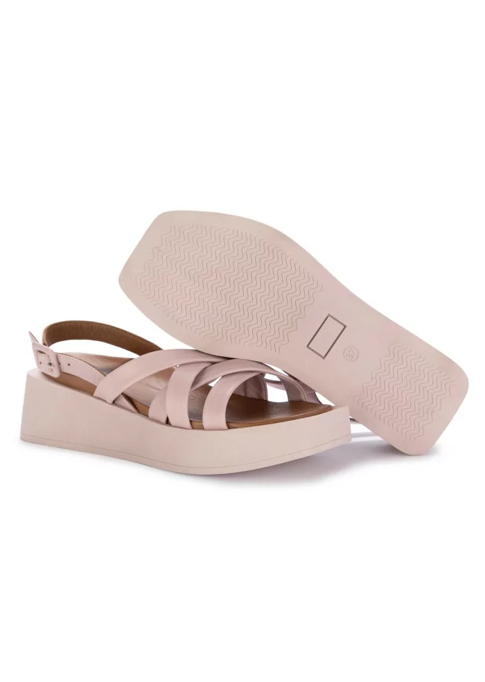 BUENO | SANDALI PELLE INTRECCIATA ROSA
