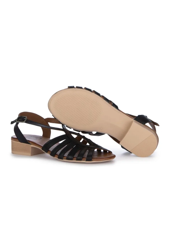 BUENO | SANDALI PELLE INTRECCIATI NERO