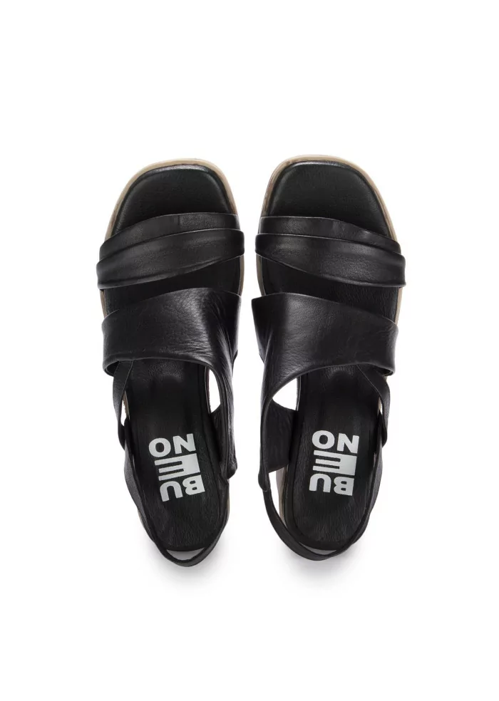 BUENO | SANDALI TACCO PELLE NERO