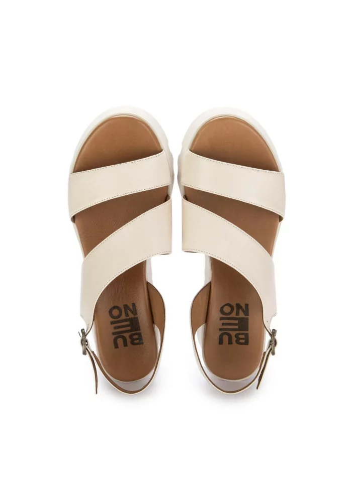 BUENO | SANDALI ZEPPA PELLE BEIGE
