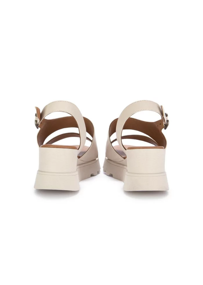 BUENO | SANDALI ZEPPA PELLE BEIGE