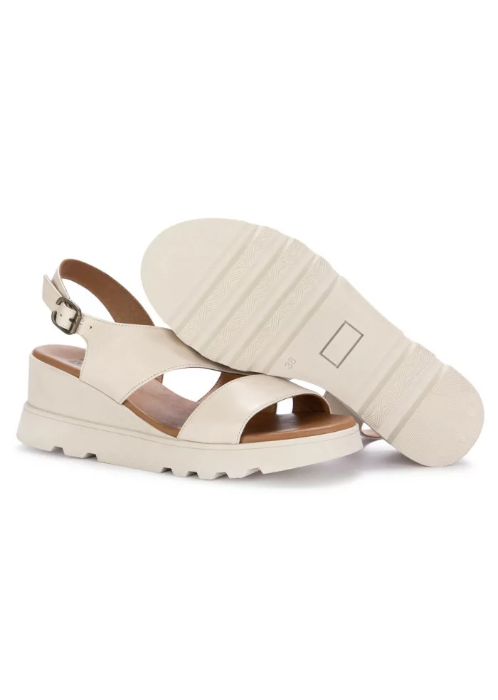 BUENO | SANDALI ZEPPA PELLE BEIGE