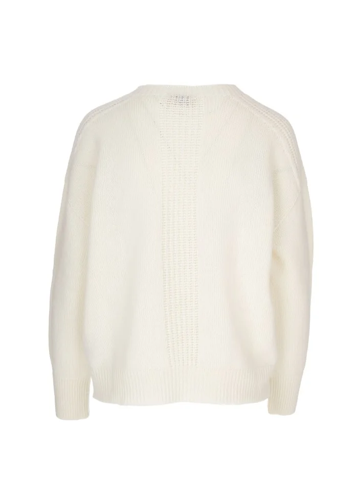CASHMERE ISLAND | MAGLIONE PITIGLIANO BIANCO POLARE