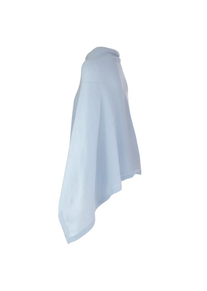 CASHMERE ISLAND | PONCHO SORRENTO AZZURRO CIELO
