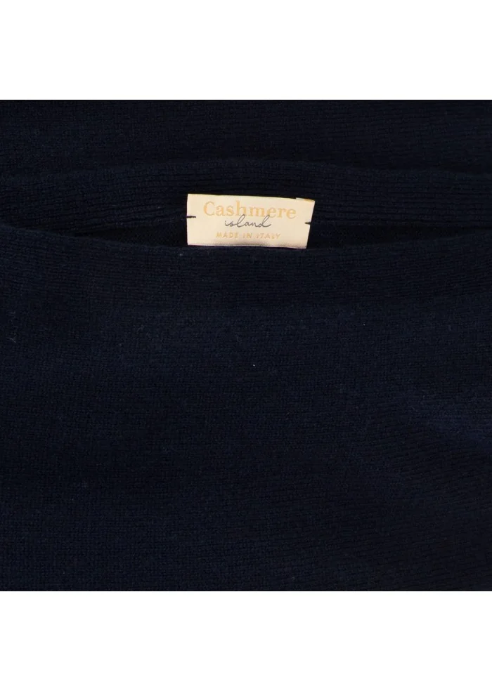 CASHMERE ISLAND | PONCHO SORRENTO BLU