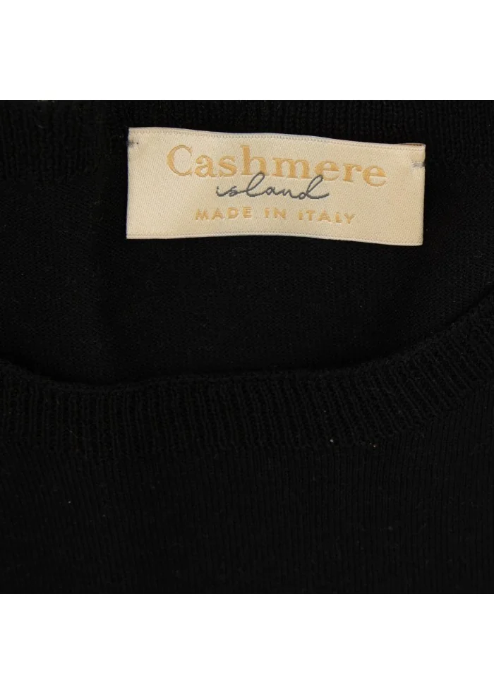 CASHMERE ISLAND | T-SHIRT RIOMAGGIORE NERO