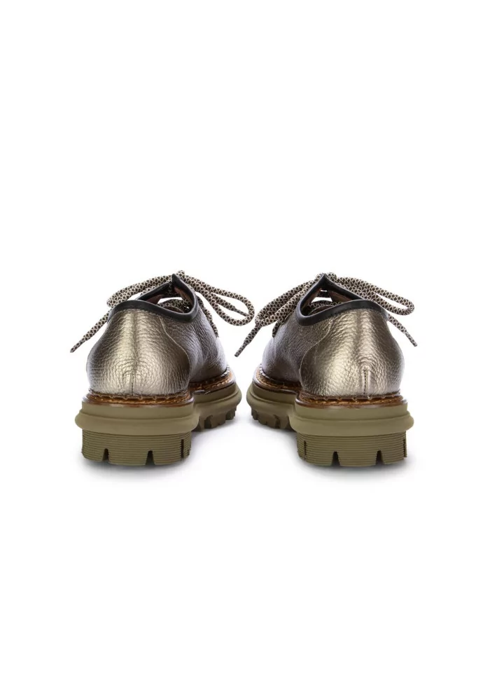 CATERINA C | SCARPE ALLACCIATE PELLE CAVALLINO BRONZO VERDE