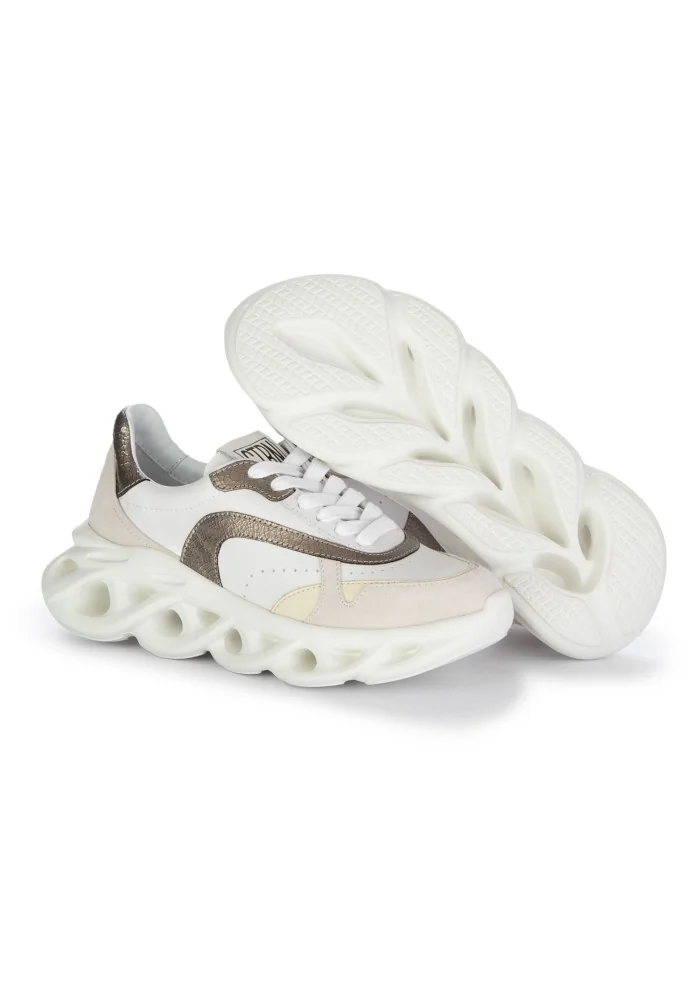CATERINA C | SNEAKERS COCO BIANCO ORO