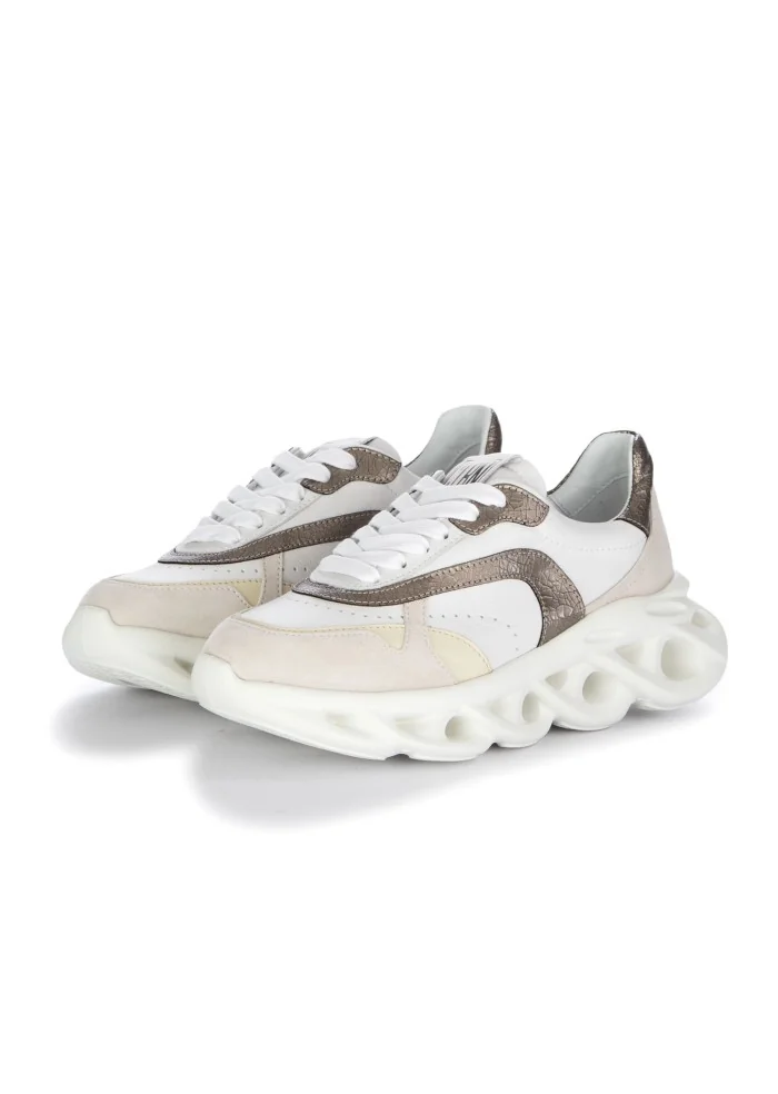 CATERINA C | SNEAKERS COCO BIANCO ORO
