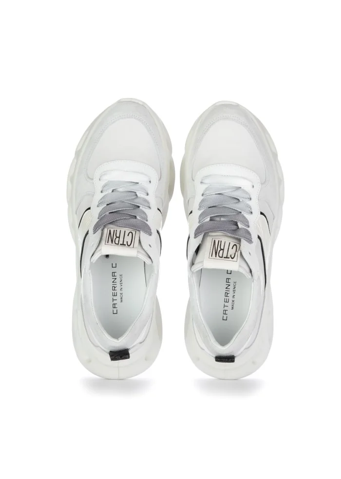 CATERINA C | SNEAKERS PELLE CAMOSCIO BIANCO