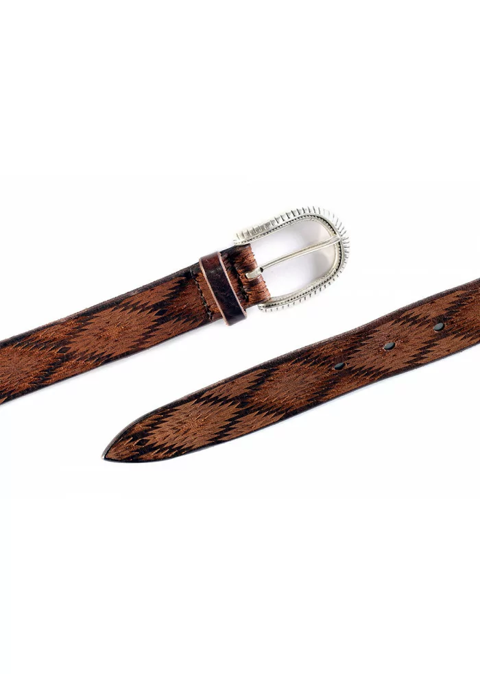 CINTURA UOMO ORCIANI | U07816 WAX MARRONE