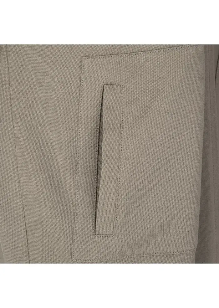 CIRCOLO 1901 | GIUBBINO FELPA PIQUET GRIGIO TORTORA