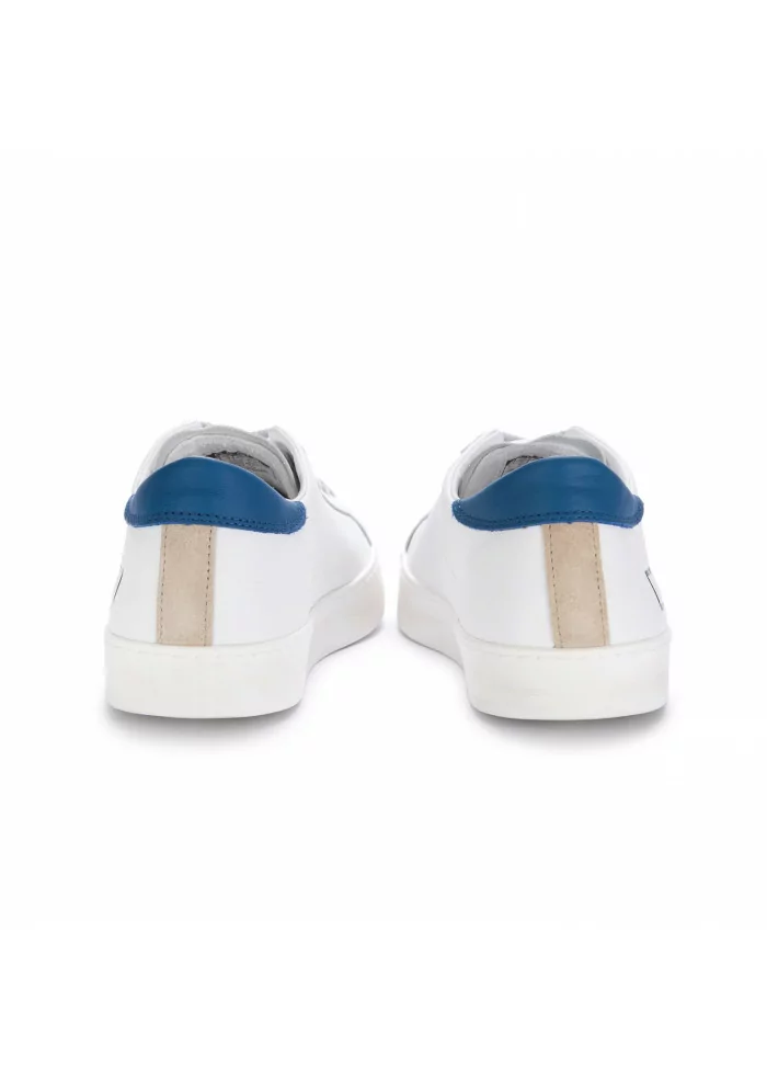D.A.T.E. | SNEAKERS BASSE IN PELLE HILL CALF BIANCO BLU