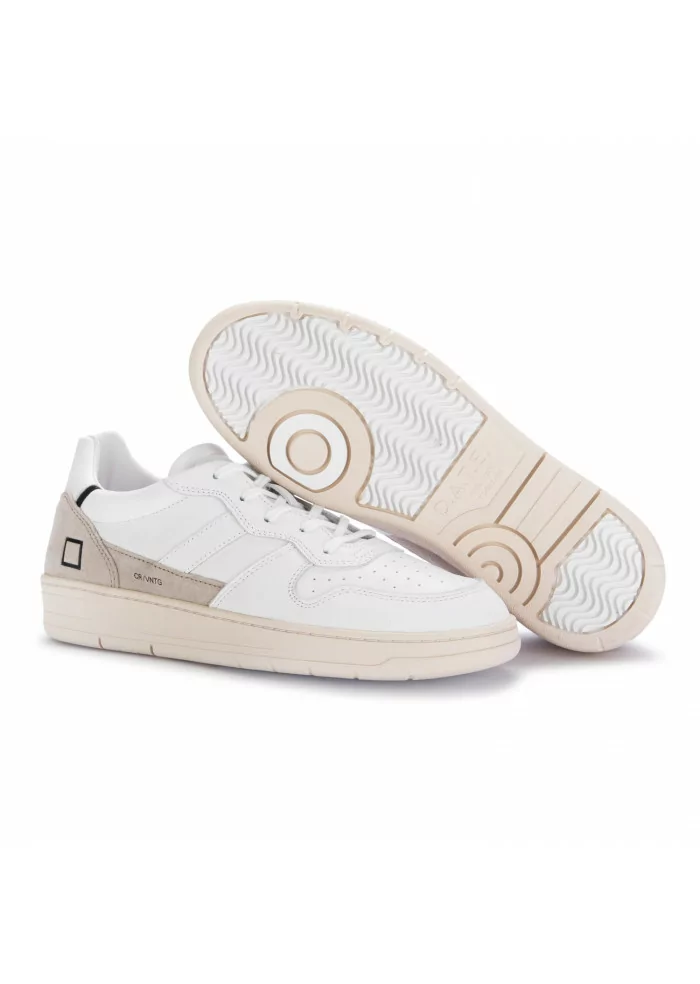 D.A.T.E. | SNEAKERS COURT 2.0 VINTAGE BIANCO BEIGE