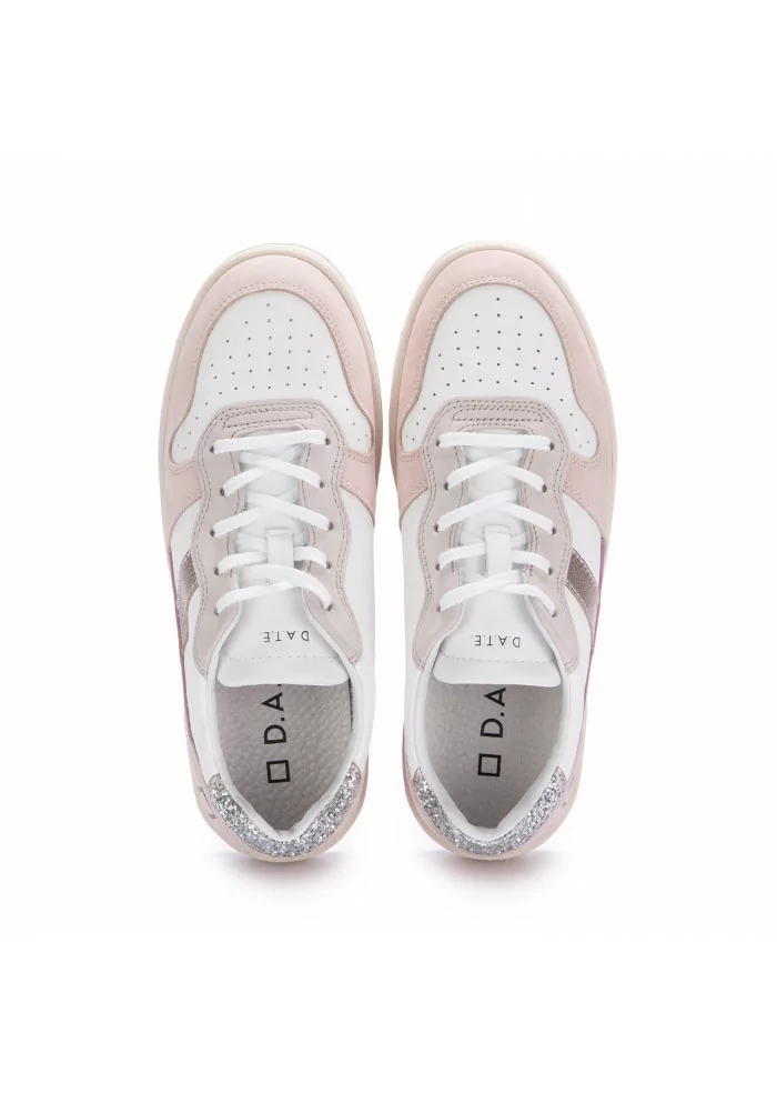 D.A.T.E. | SNEAKERS COURT 2.0 VINTAGE BIANCO ROSA