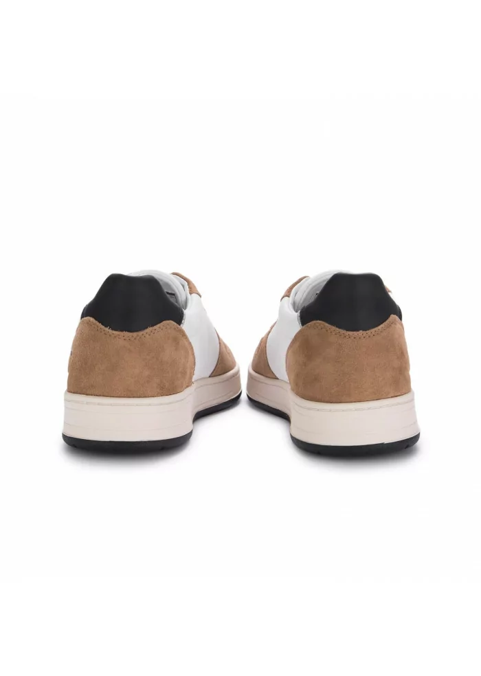 D.A.T.E. | SNEAKERS COURT IN PELLE MARRONE BIANCO