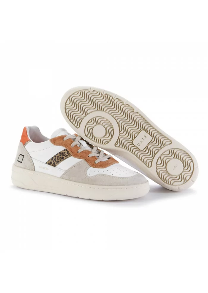D.A.T.E. | SNEAKERS DONNA COURT 2.0 BIANCO ARANCIONE