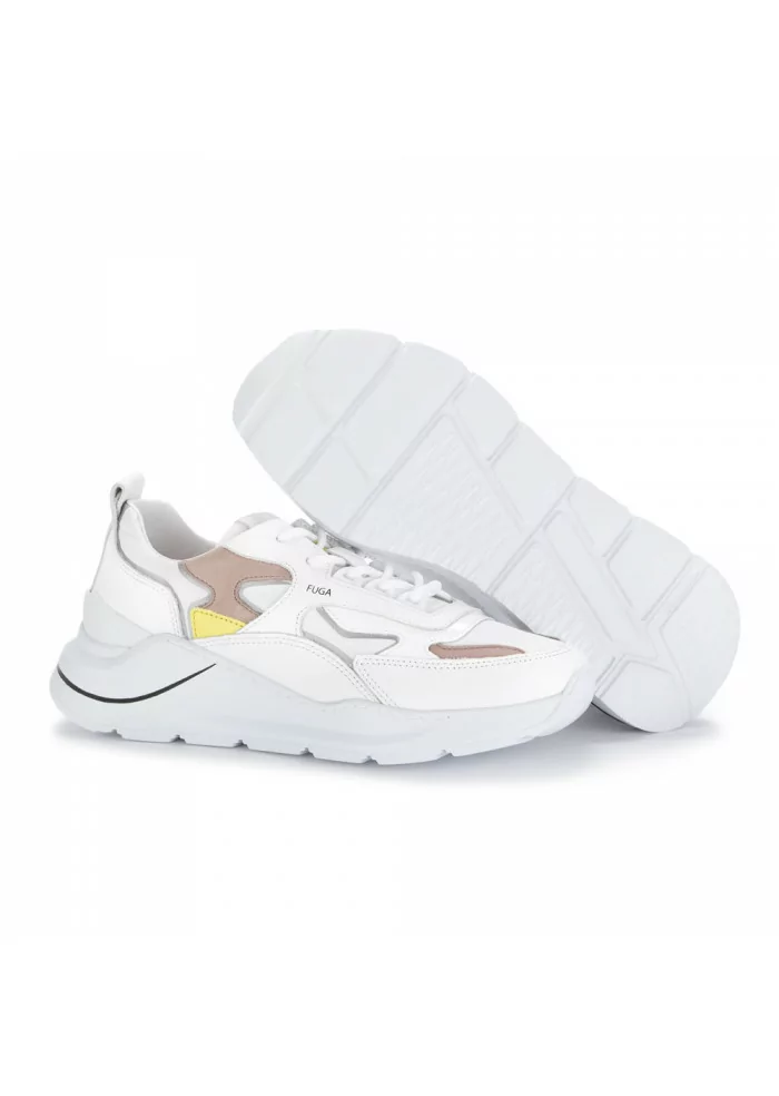 D.A.T.E. | SNEAKERS FUGA 2.0 NYLON BIANCO GIALLO