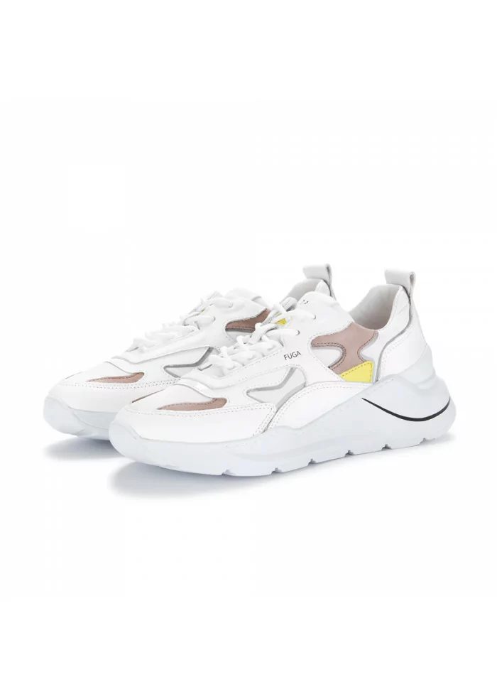 D.A.T.E. | SNEAKERS FUGA 2.0 NYLON BIANCO GIALLO