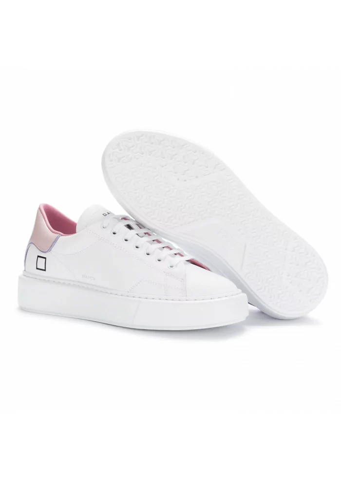D.A.T.E. | SNEAKERS SFERA PATENT BIANCO ROSA