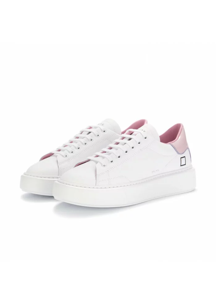 D.A.T.E. | SNEAKERS SFERA PATENT BIANCO ROSA