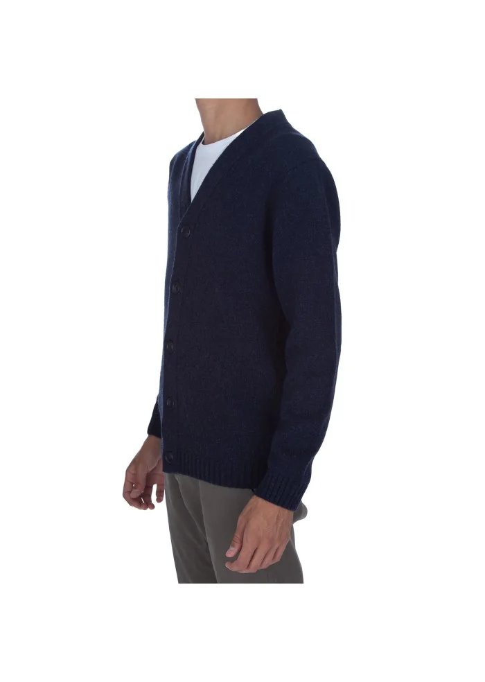 DANIELE FIESOLI | CARDIGAN SCOLLO A V BLU