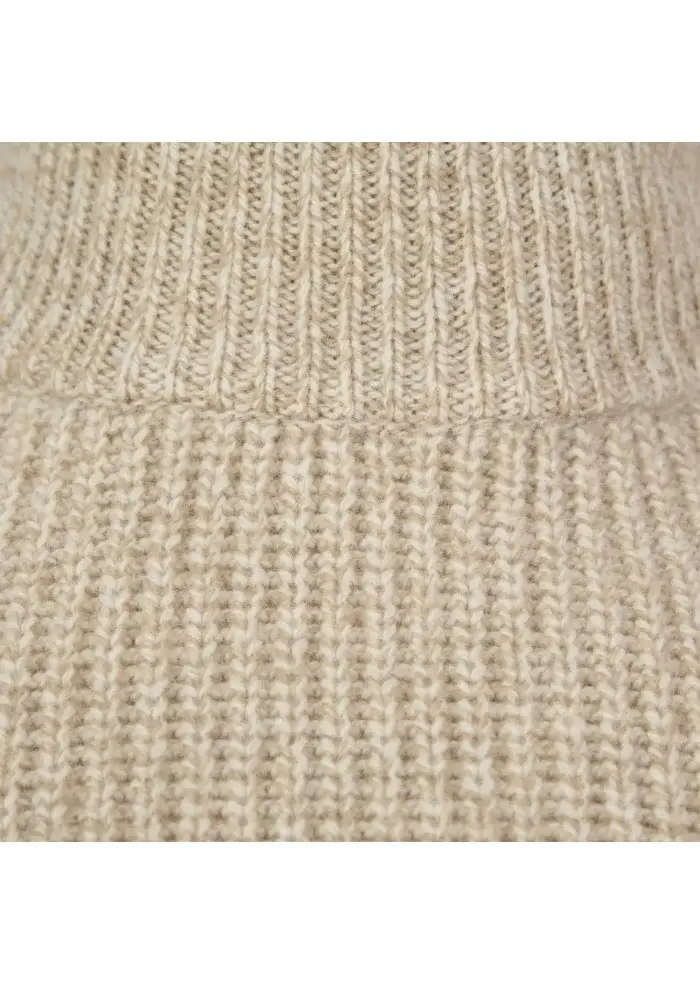 DANIELE FIESOLI | MAGLIONE COLLO ALTO BEIGE