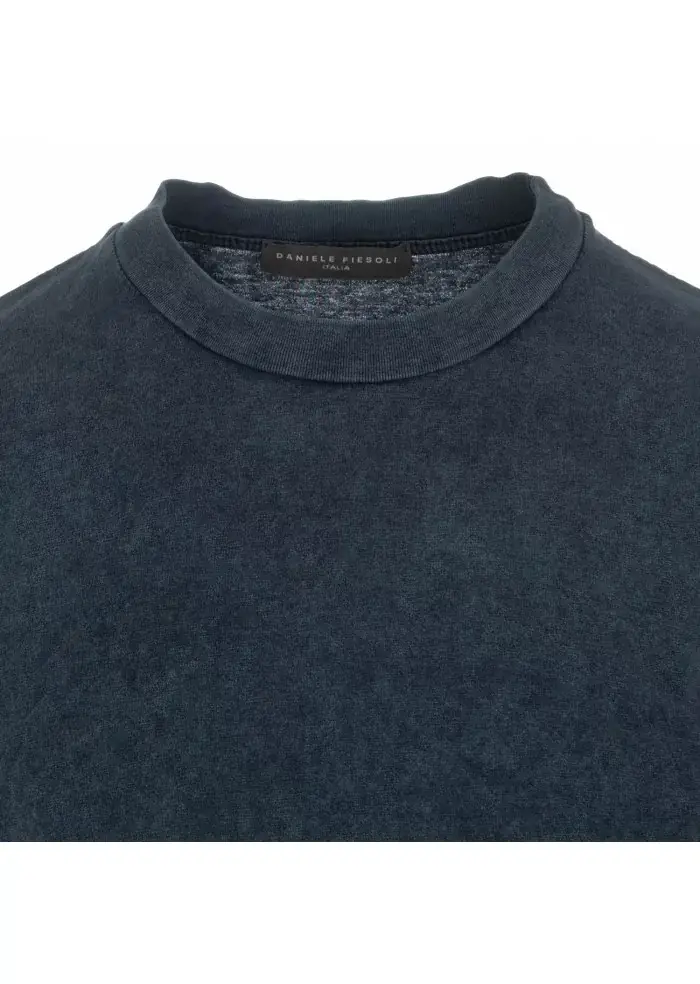 DANIELE FIESOLI | T-SHIRT JERSEY STONE WASHED BLU