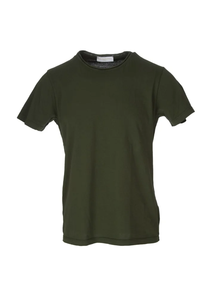 DANIELE FIESOLI | T-SHIRT PARICOLLO LOOSE VERDE MILITARE