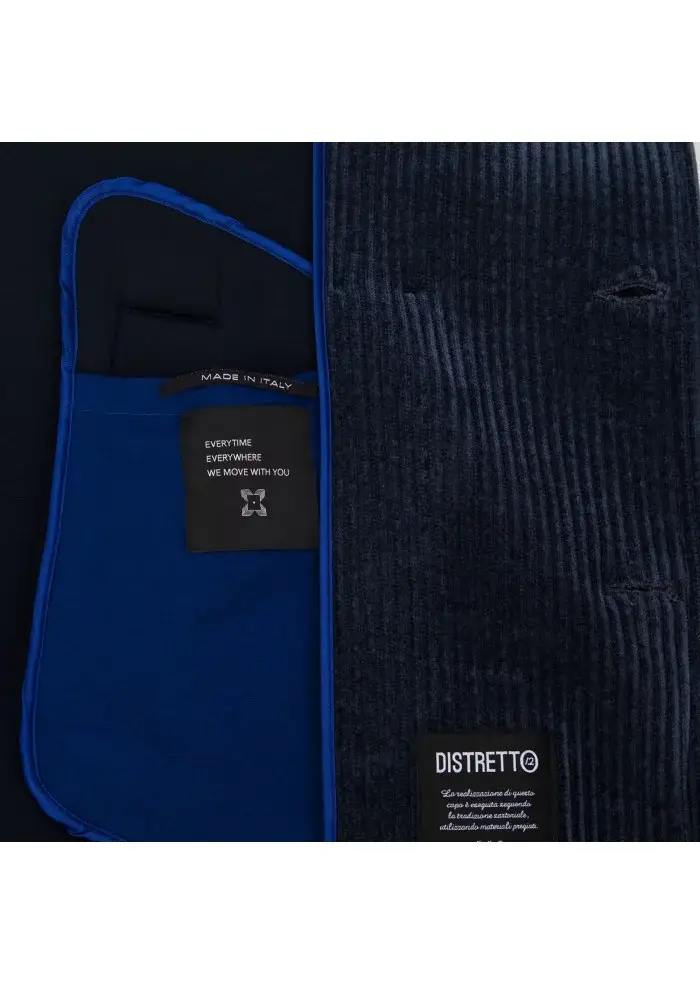 DISTRETTO 12 | CAPPOTTO PEACOAT ALBA BLU