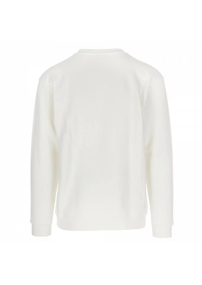 DONDUP | FELPA CON TASCHINO SUL PETTO BIANCO