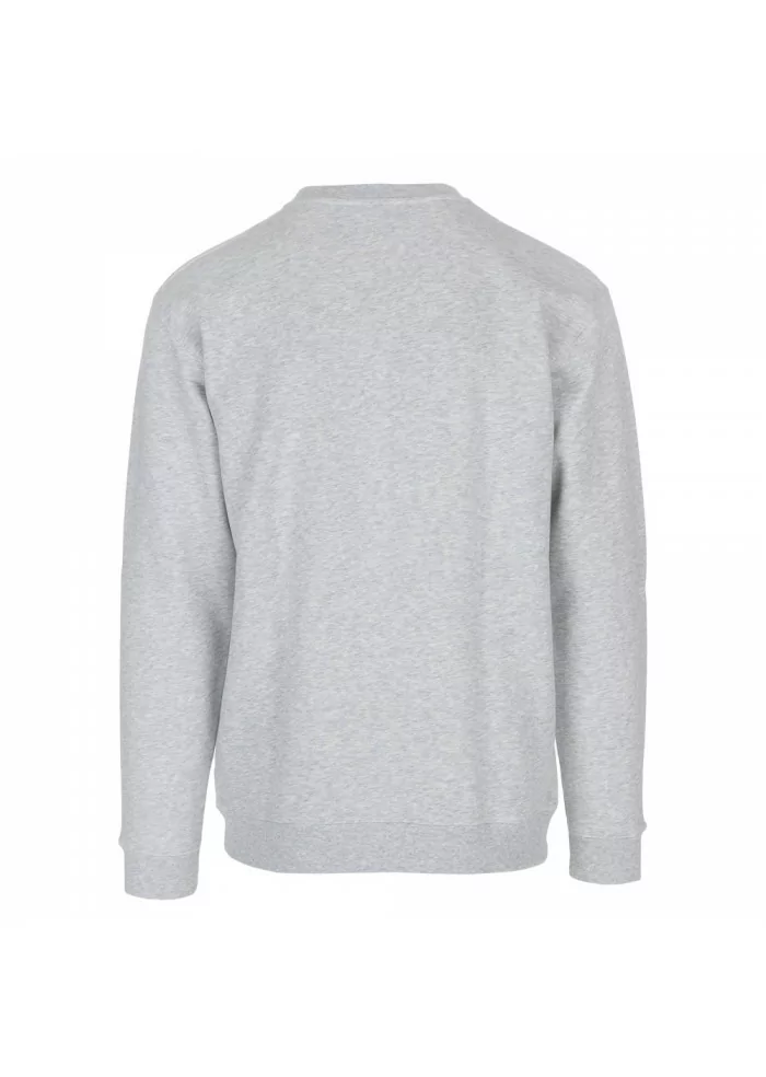 DONDUP | FELPA GIROCOLLO CON POLSINI ELASTICIZZATI GRIGIO