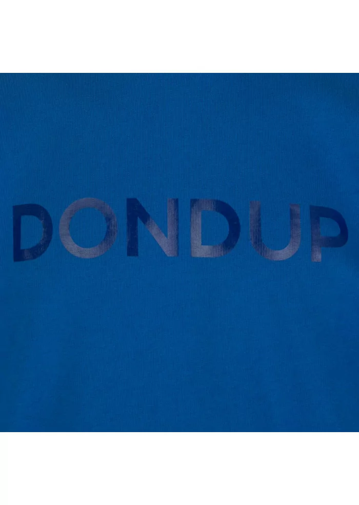 DONDUP | FELPA REGULAR LOGO BLU