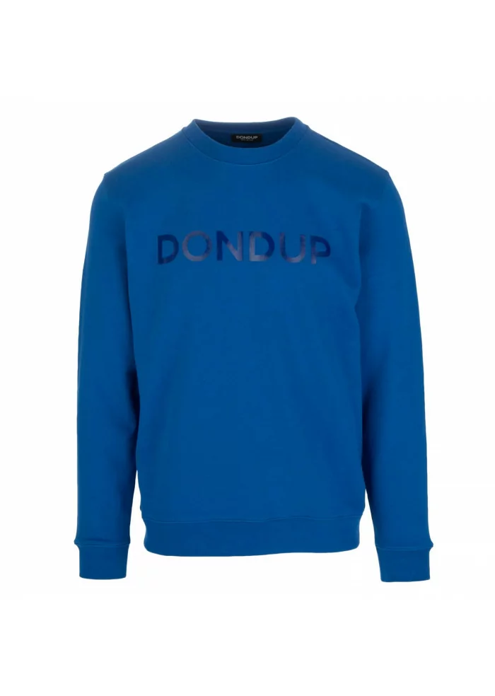 DONDUP | FELPA REGULAR LOGO BLU
