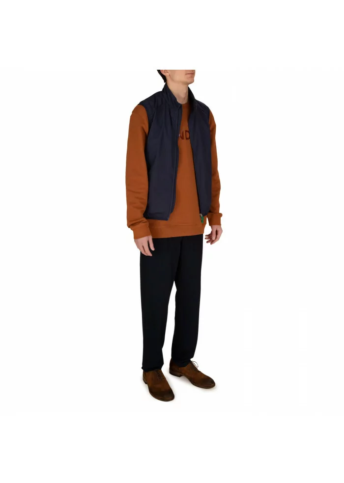 DONDUP | FELPA REGULAR LOGO MARRONE