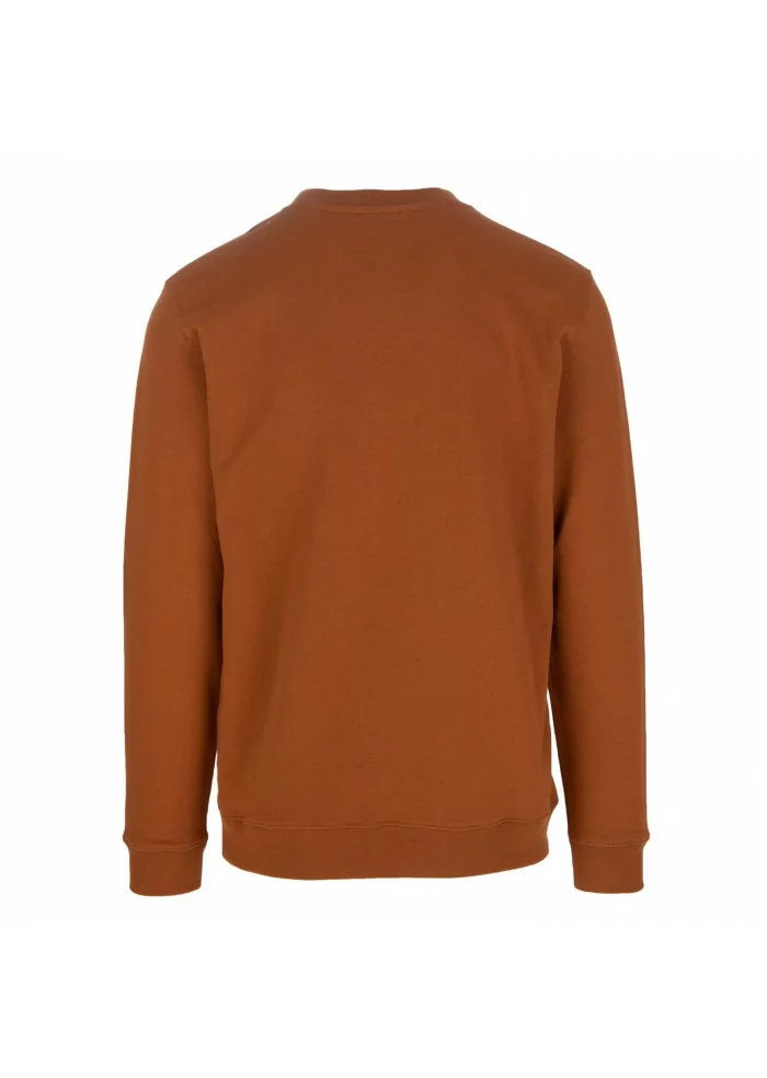 DONDUP | FELPA REGULAR LOGO MARRONE