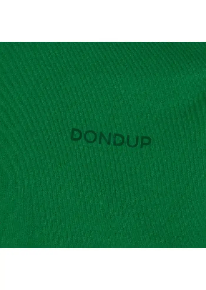 DONDUP | FELPA REGULAR LOGO VERDE