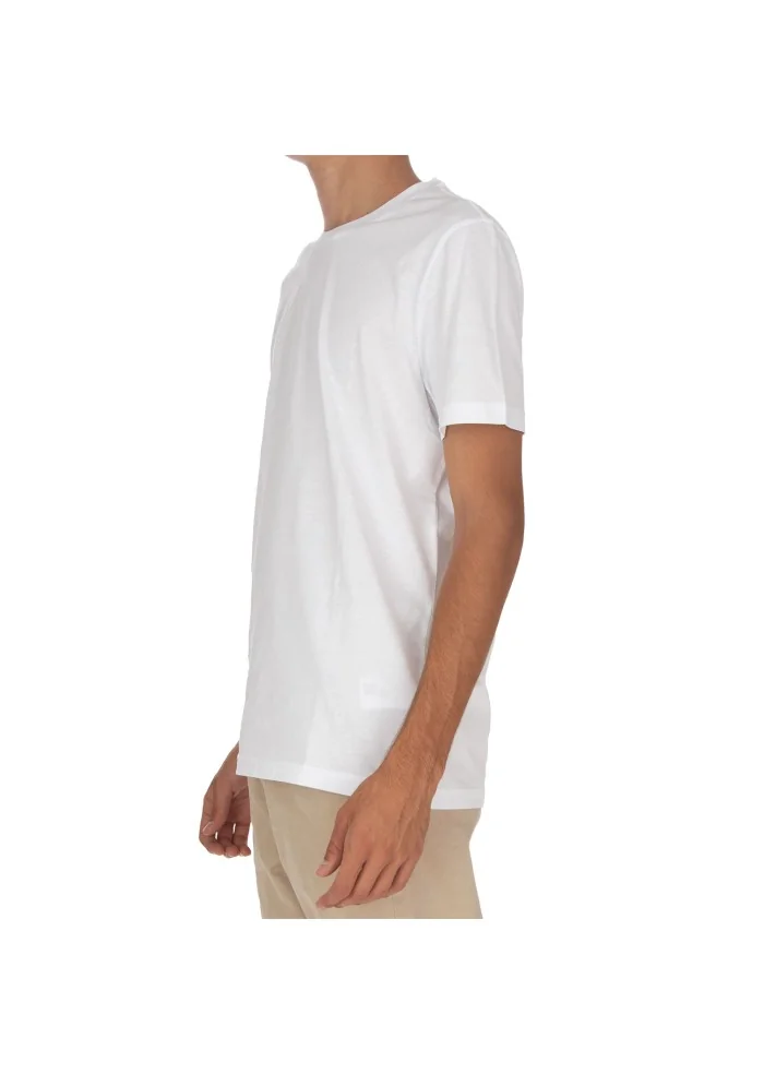 DONDUP | T-SHIRT DETTAGLIO LATERALE BIANCO