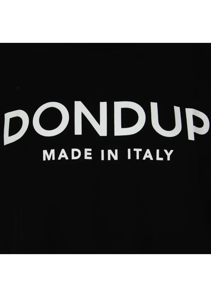 DONDUP | T-SHIRT GIROCOLLO LOGO NERO