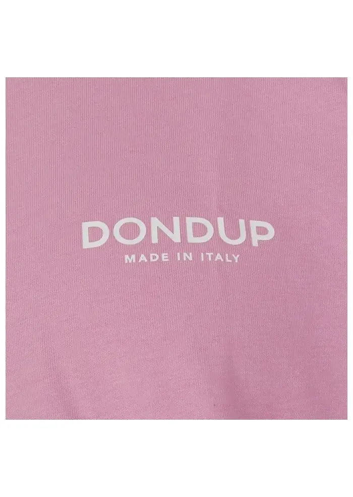 DONDUP | T-SHIRT LOGO CLASSICO ROSA