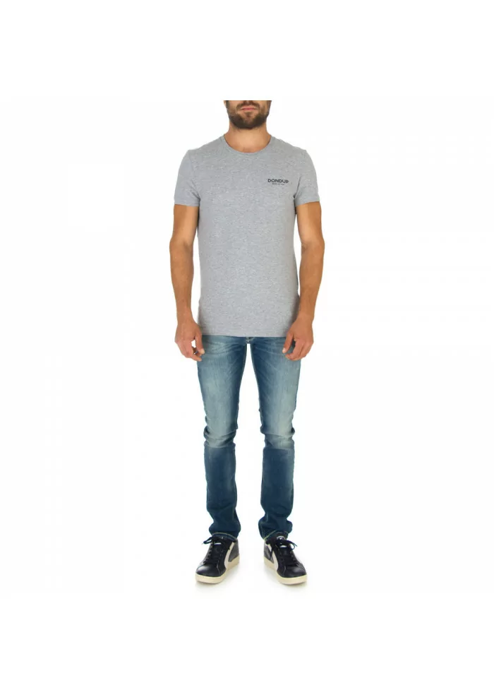 DONDUP | T-SHIRT LOGO GRIGIO